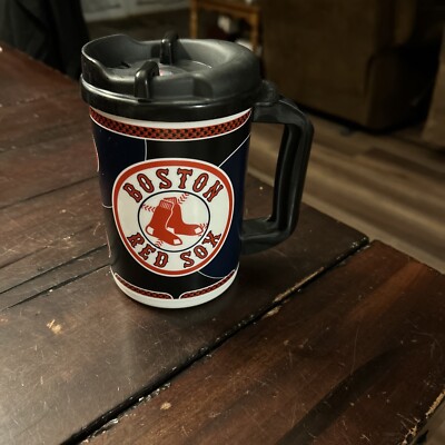 Boston Red Sox Plastic Travel Mug Cup 20 oz Whirley Drink Works USA