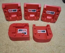 Milwaukee M18 Battery Wall Mount | Storage Hanger | 3D Printed ABS