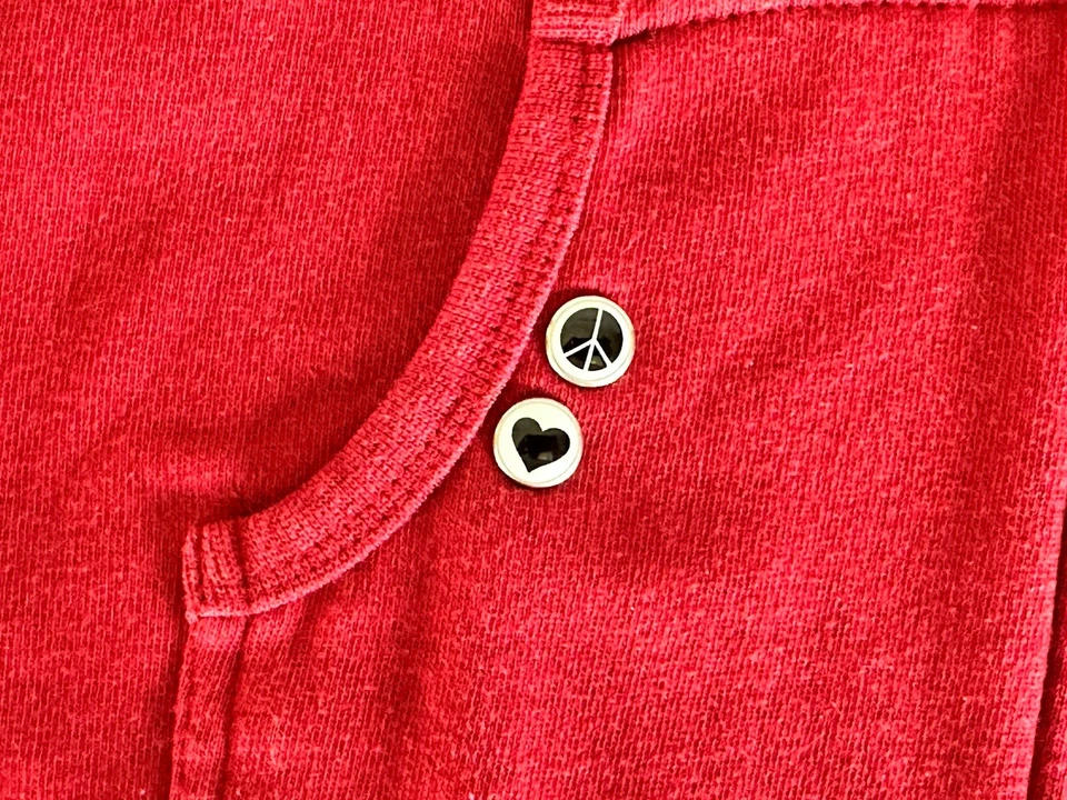 Hard Rock Café New Orleans Peace Love Sudadera con Capucha Roja Cremallera Completa Para Mujer Grande Y2K Foto 3 de 4