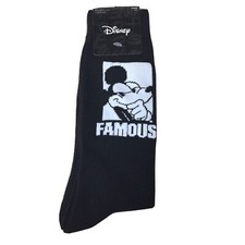 Famous Mickey Mouse Men s Novelty Crew Socks Size 6-12 New AR200