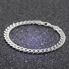 Herrenarmband Mit Einer 12 Mm Breiten Platte. Massives 925er Silber. - Österreich