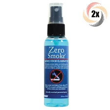 2x Bottles Jenray Zero Smoke Odor Eliminator Personal Spray | 2oz | Unscented