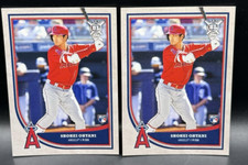 2018 Topps Big League Shohei Ohtani RC 2 Card LOT #141 Rookie Dodgers 3 time MVP