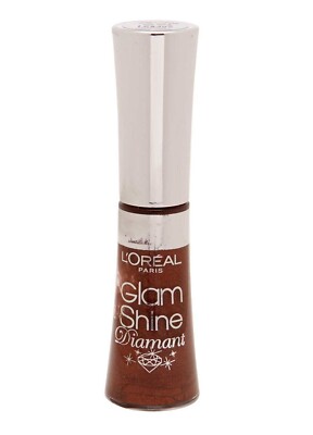 L'Oreal Glam Shine Diamant Lip Gloss - Brown Carat #169 - NEW SEALED