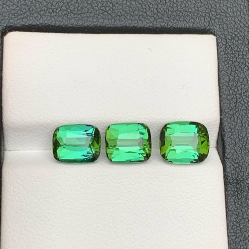 5.90 Carats Natural Green Tourmaline Cushion Cut Afghani Loose Gemstone - 第 7/11 張圖片