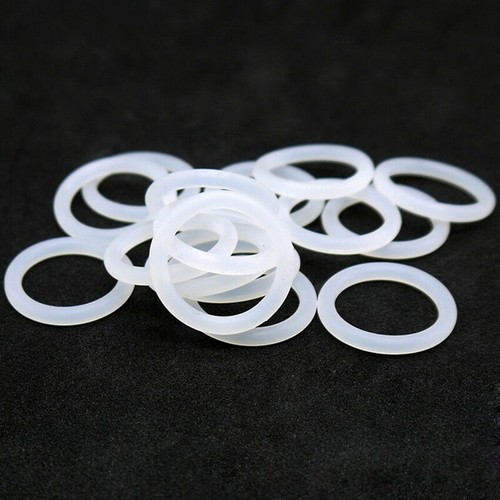 White 3.5mm Cross Section O-Ring Silicone Seal Gasket Washer ID 5-78mm Food Safe - Picture 3 of 6