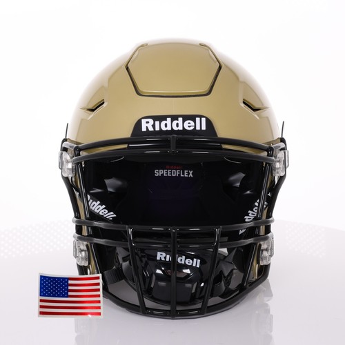 Riddell SpeedFlex ADULT Helmet - Black SF-2BD Facemask + US Helmet Flag Decal - Picture 30 of 76