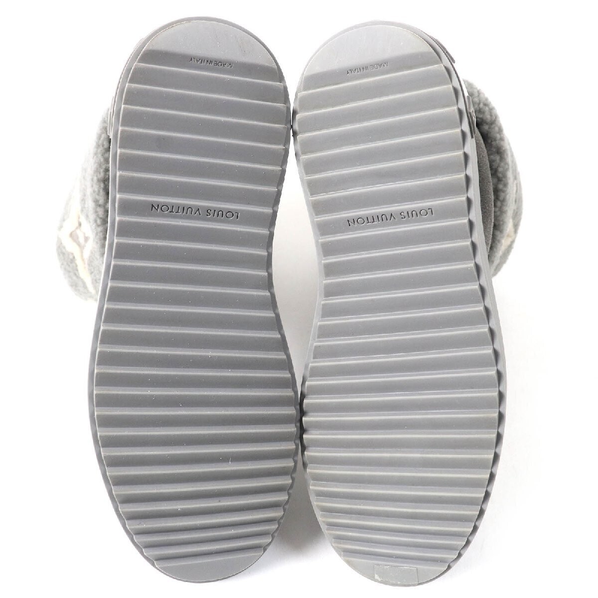 Louis Vuitton グレー ムートンブーツ 新品未使用】Louis Vuitton ムートンブーツ グレー 34 5｜Yahoo!フリマ