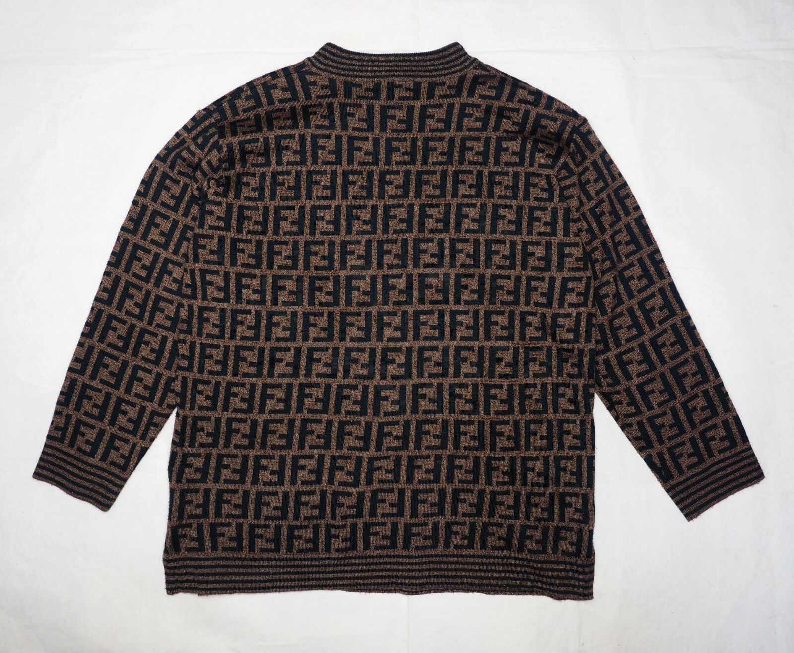FENDI sweater brown black wool women 