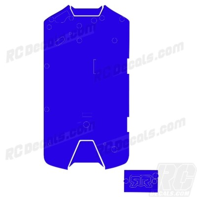 Arrma 1/10 VORTEKS 4X2  MEGA 550 Chassis Protector Solid Blue #ARA4105V4