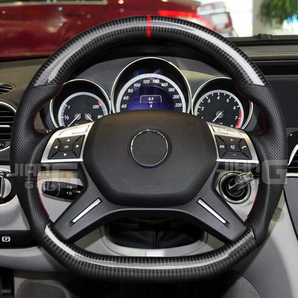 Volante deportivo de fibra de carbono para Mercedes-Benz Clase G AMG 2013-2015 Foto 2 de 4