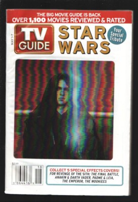 MAG: TV Guide 5/1/2005-1 of 5 different 3D Star Wars covers for this week-Ana...