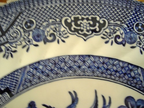 Wessex Blue Willow Phoenix 10" Swirl Plate Inglaterra ~ - Imagen 3 de 6