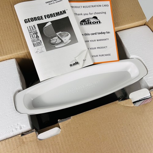 NEW George Foreman Double Knockout Grill GR44BWVT Dual Temp Control IN BOX - Picture 2 of 6