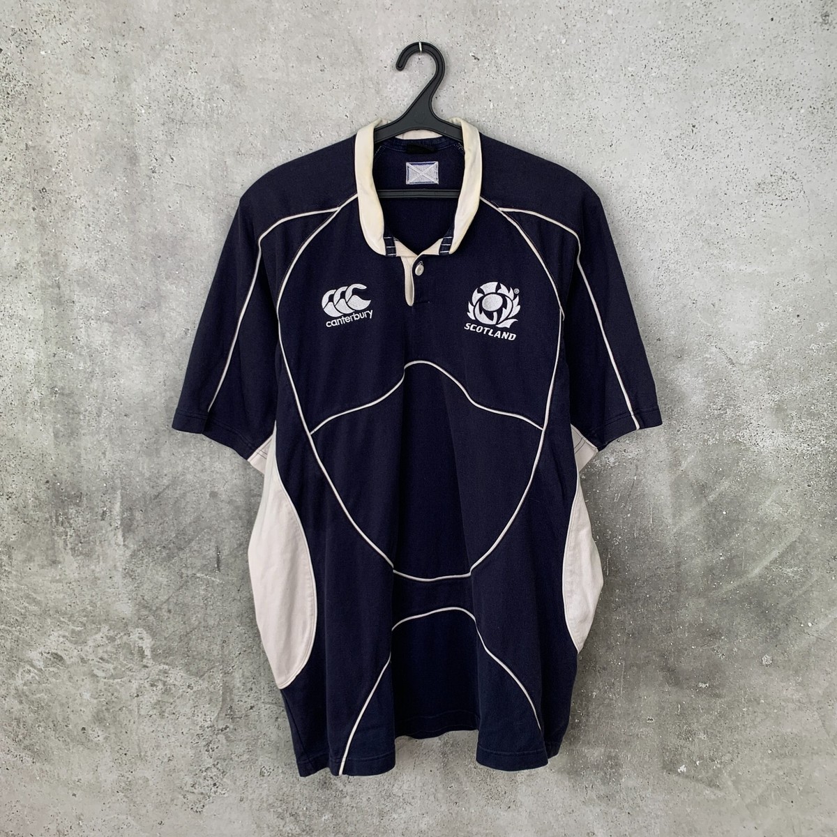 ウェア Scotland 2007-08 VTG Rugby Shirt XL SCOTLAND NATIONAL TEAM 2007 2008 RUGBY UNION SHIRT CANTERBURY