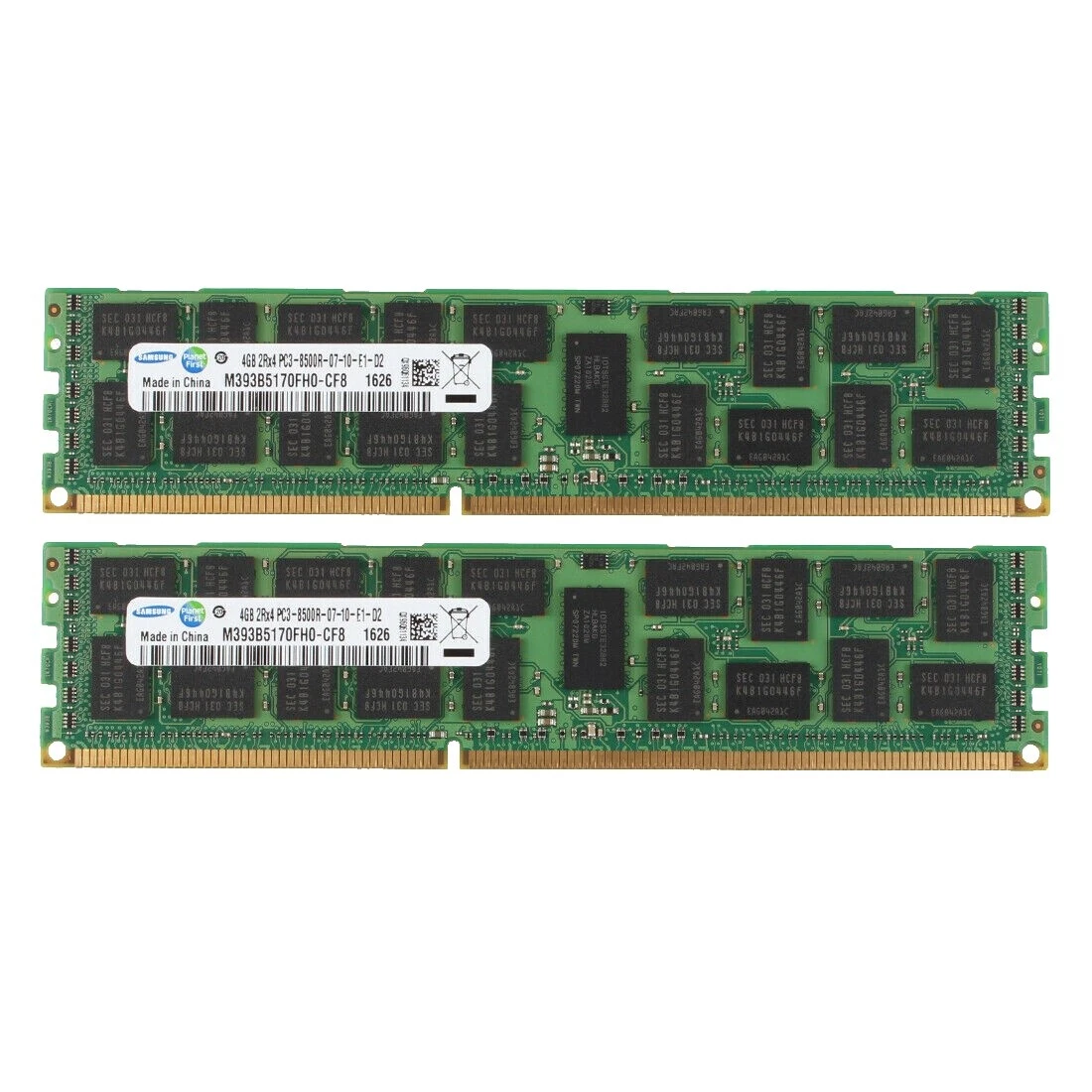 4 GB de capacidad por módulo DDR3 SDRAM de 8 GB de capacidad total de memoria (RAM)