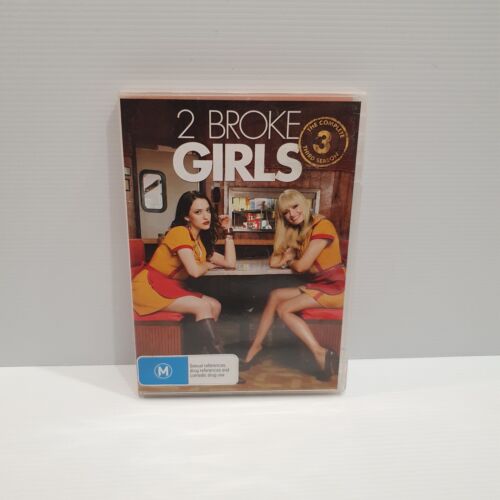 2 Broke Girls : Season 3 (2013 : 3 Disc DVD Set) Very Good Condition Region 4 - 第 1/3 張圖片