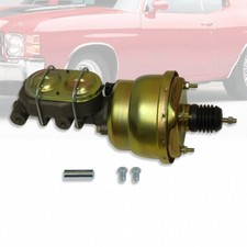 Zinc 7 Dual Brake Booster Fits Ford Chevy 1 Bore Master Cylinder 38 Ports