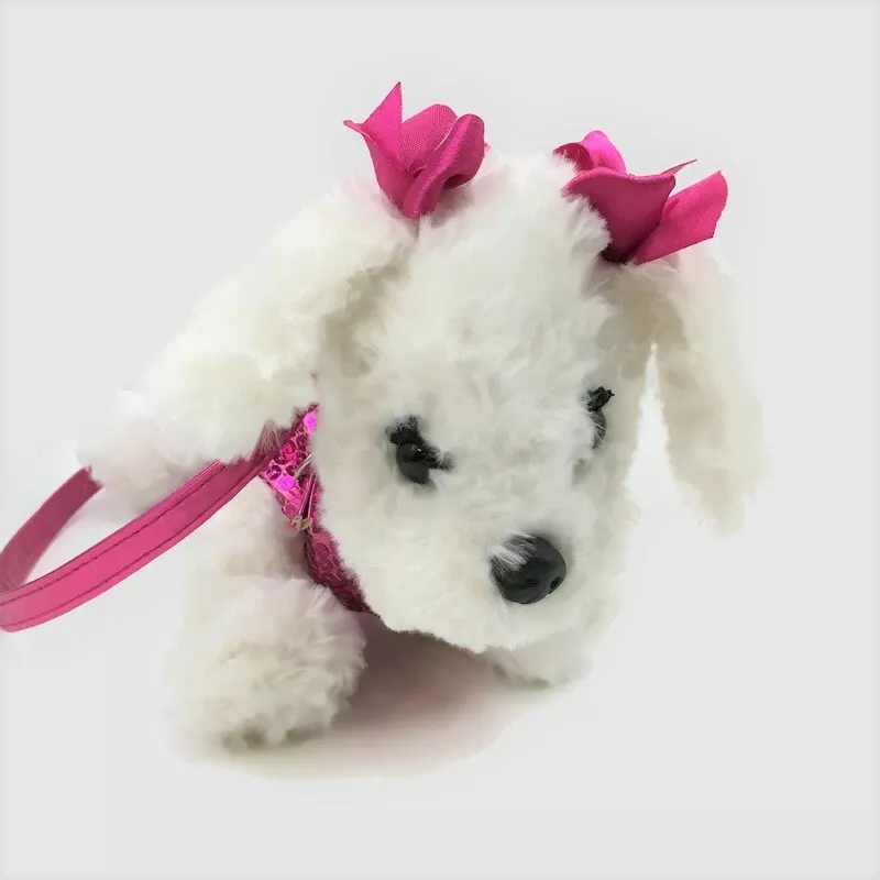 White Dog POOCHIE CO Puppy Purse Shoulder Strap Bag Little Girls