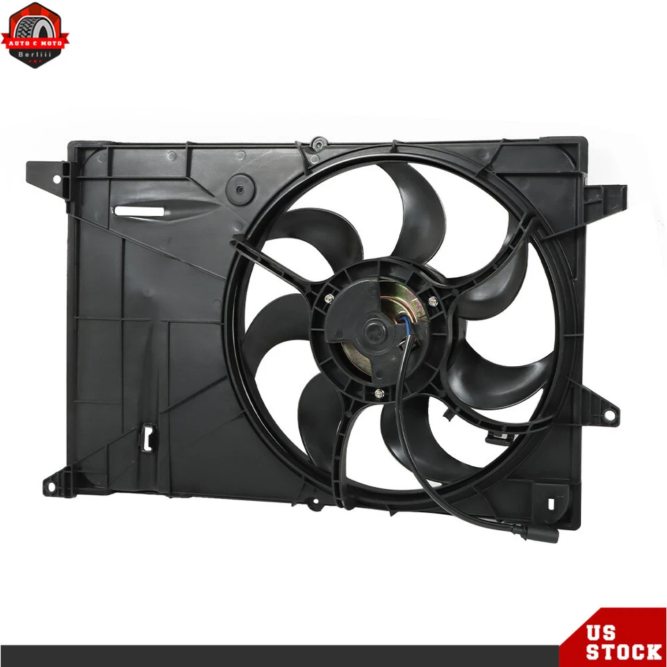Conjunto de ventilador de refrigeración del radiador ventilador único para Chevrolet Spark 2016 2017-2021 2022 Foto 3 de 4