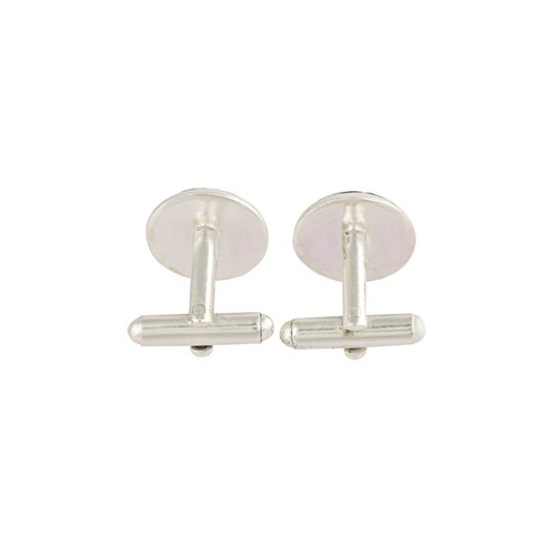 Turquoise Art Deco Enameled Cufflinks - Picture 4 of 5