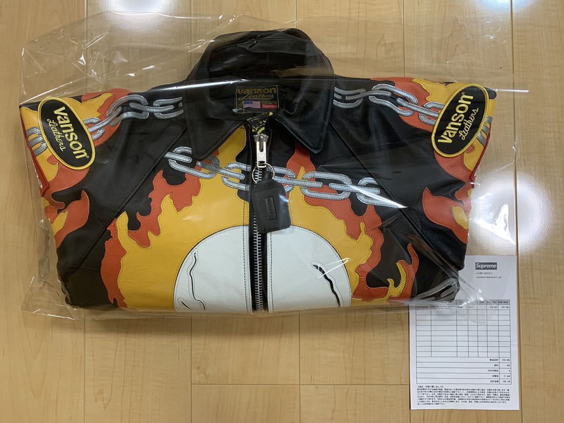 Supreme 19SS Week2 Vanson Leathers Ghost Rider Jacket Black Supreme 19SS Week2 Vanson Leathers Ghost Rider Jacket Black