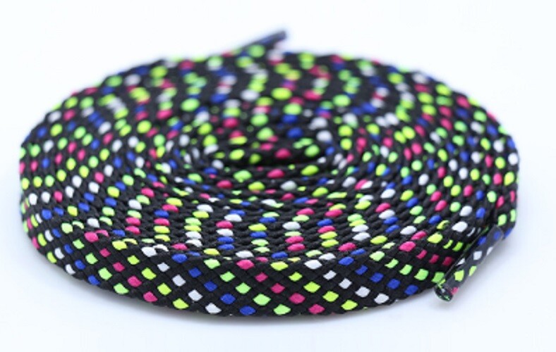 FLAT with Color Pattern/Print Quality Athletic SHOE LACES Sport Shoe ...