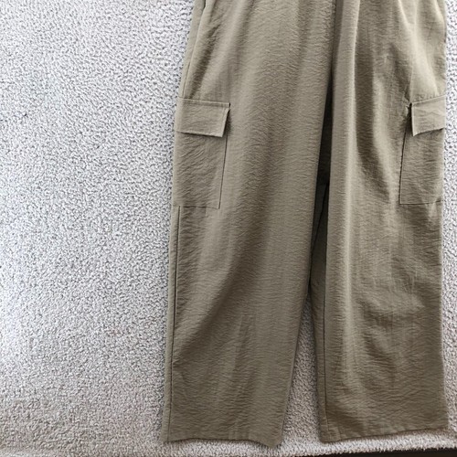 She+Sky Jumpsuit Womens Medium Green Straight Leg Comfort Cargo Utility - Picture 8 of 15