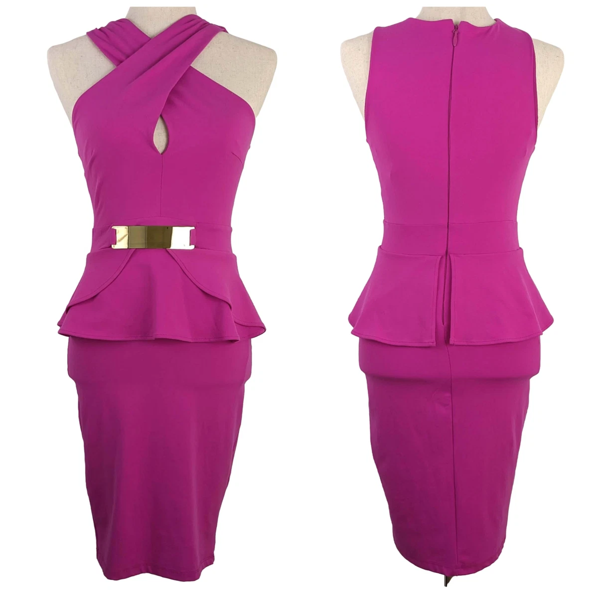 Bebe peplum sale dress