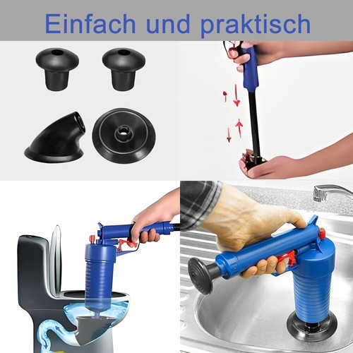 Profi Abflussreiniger Pressluft Rohrreiniger Pumpe Druckluft Rohrreinigung 4Bar - Bild 15 von 16