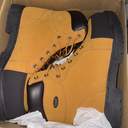 Lugz Work Men's Fortress Steel Toe Work Boots Size 13 Wide - Picture 10 of 11