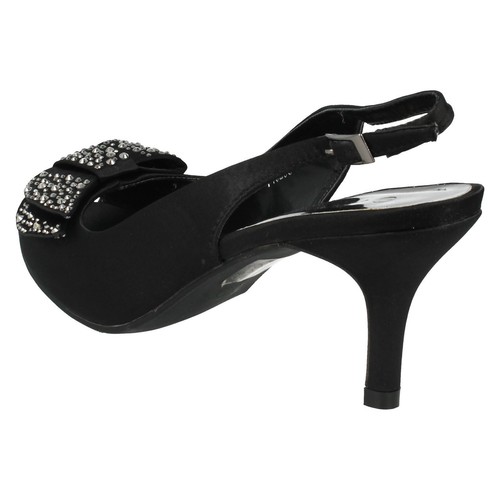 OFERTA Ladies F10253 satin slingback court shoe by ANNE MICHELLE Venta £9.99 - Imagen 7 de 27