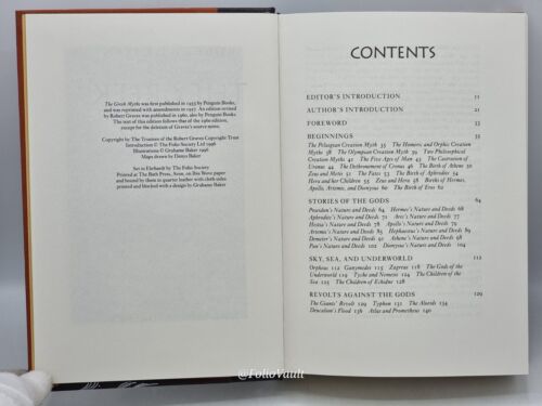 The Greek Myths - Robert Graves - Leather - Folio Society - 1996 1st edition - Picture 11 of 13