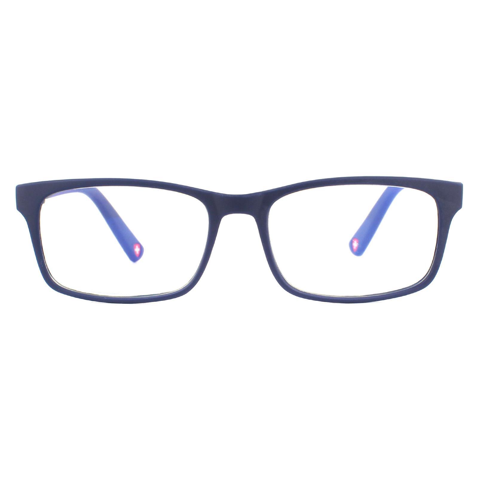 Montana Reading Glasses BLF73-B Matte Blue Blue Light Block +2.50