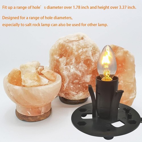 New Orange Heart Himalayan Salt Lamp Cord with Dimmer Switch and Bulbs, 6FT Orig - Picture 3 of 11
