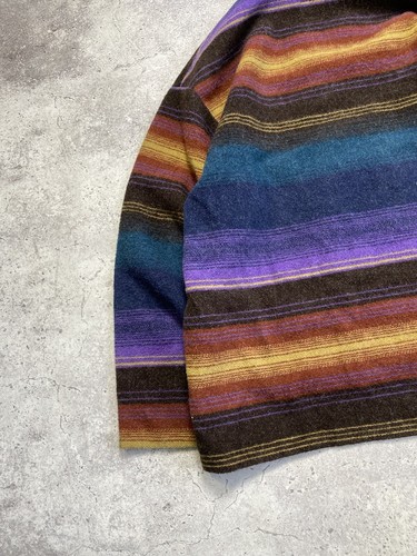 Rare Vintage Woolrich Made In USA Stripped Poncho Navajo Jacket Size XL - Picture 18 of 18