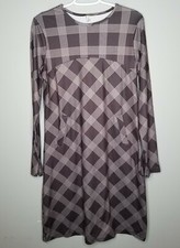 Misslook Women Gray Graphic Casual Career  Shift Dress Medium Comfortable 