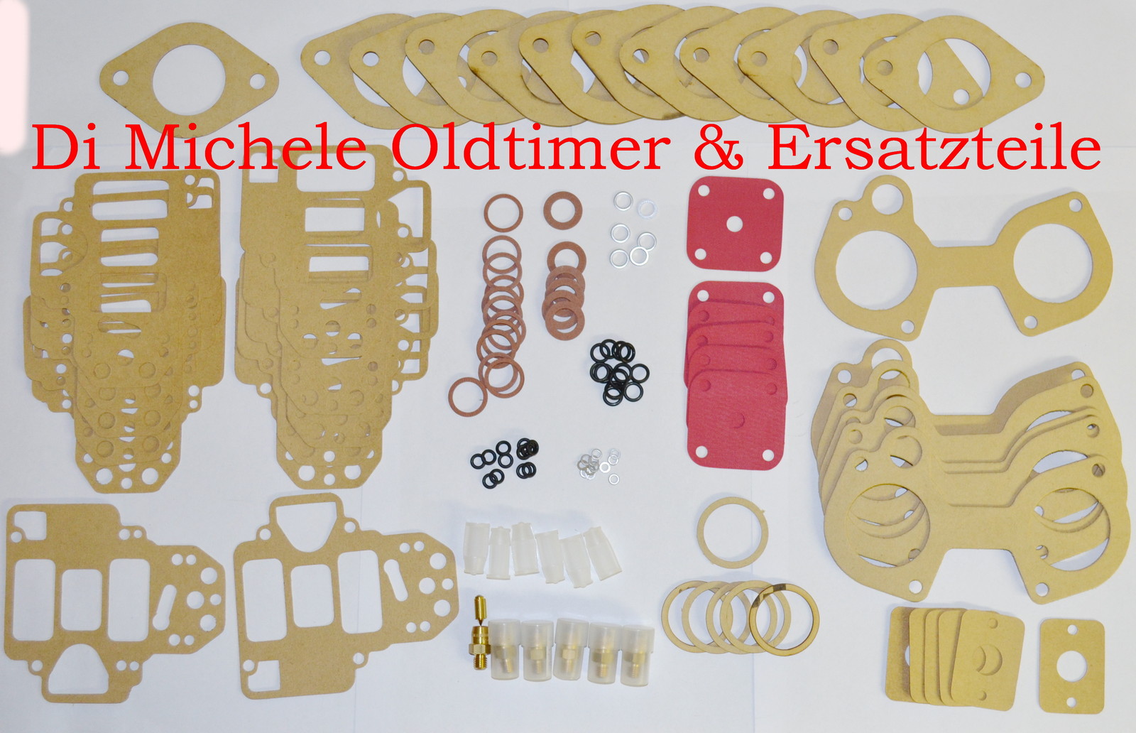6x 38 Dcoe Weber Carburetor Kit, Gasket Set, E.g. Ferrari 365, 400, (B) .0142