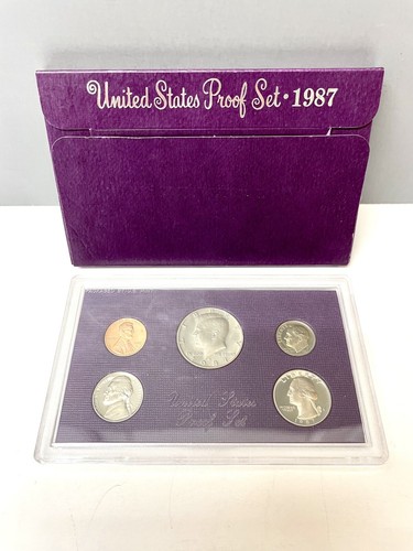 Five, U.S Proof Set 1983, 84, 85, 86, 87 W/Original Jackets Coin Lot Gift Idea - Picture 12 of 12