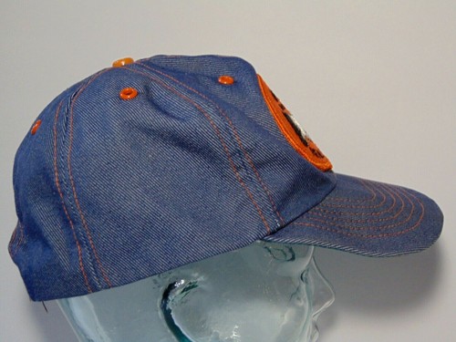 Vintage 1980s UNITED FARM REAL ESTATE DENIM PATCH SNAPBACK TRUCKER HAT CAP USA? - Picture 4 of 12