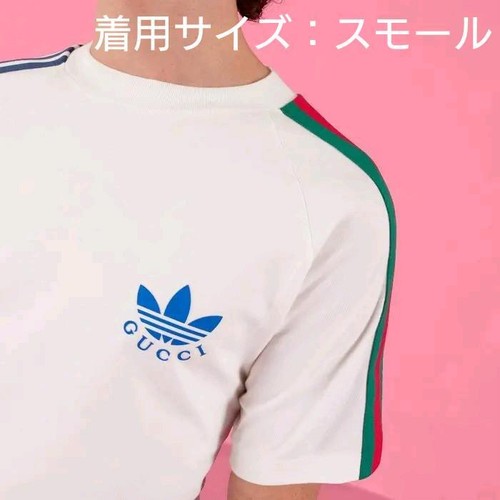 Adidas Gucci Trefoil print T-shirt 692114 XJEK5 9280 Off-White Adidas Gucci Trefoil print T-shirt 692114 XJEK5 9280 Off-White