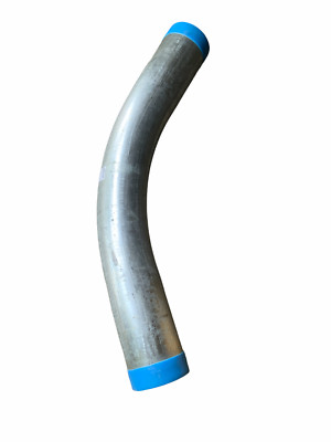 6'' x 45 Degree Galvanized Rigid Metal Conduit Elbow Standard Radius GALELB6X45