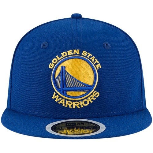 NEW ERA 59FIFTY MEN'S GOLDEN STATE BASEBALL CAP ROYAL GOLD STARS 7 1/8