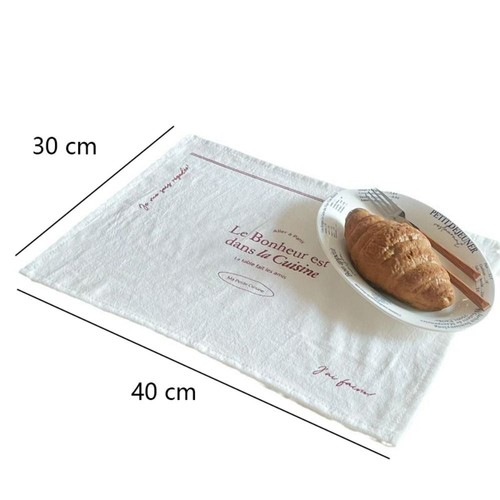 Square Printed Placemats Soft Western Food Mats Table Decor - Picture 2 of 6