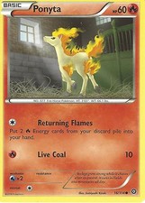 16/114 Ponyta Common: Pokemon Trading Card Game XY-11 Steam Siege