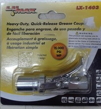 Lumax LX-1403 Silver Heavy-Duty Quick Release Grease Coupler 1/8" NPT