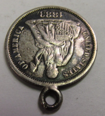 その他 mimi UNITED STATES ORNATE VICTORIAN LOVE TOKEN LIBERTY SEATED 1883 DIME