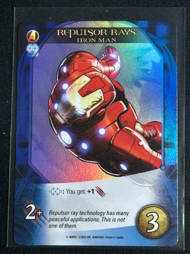 2024 Upper Deck Marvel Renditions Spider-Man Legendary TCG Iron Man FOIL