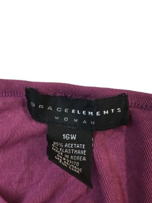 Grace Elements 16W Acetate & Elastane Purple Tuni… - image 4