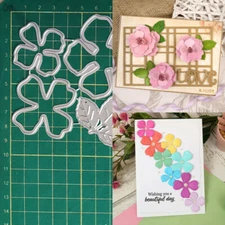 Flower Metal Cutting Dies Scrapbooking Paper Crafts Embossing Stencils Template